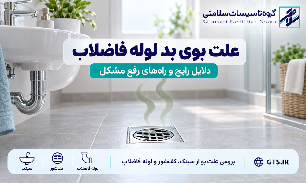 علت بوی بد لوله فاضلاب و راه‌های تشخیص مشکل