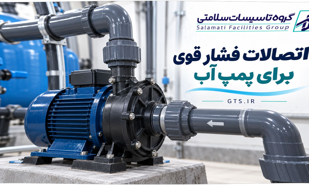 اتصالات فشار قوی برای پمپ آب در سیستم لوله‌کشی